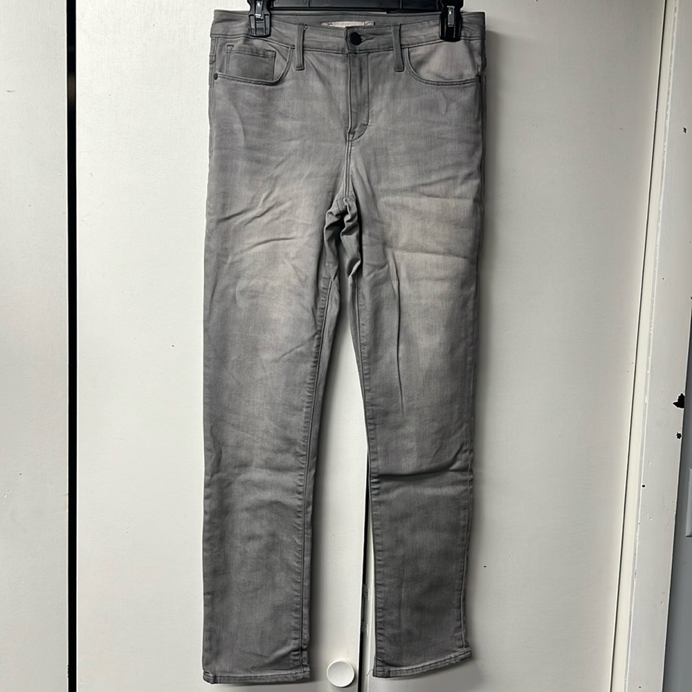 Athleta brand gray stretch fabric jeans.